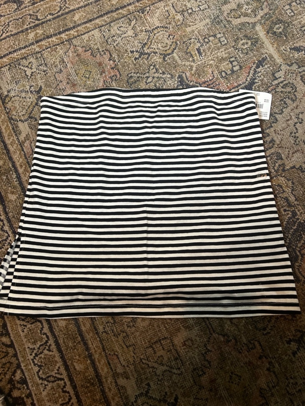 NWT AE Main Squeeze Striped Black & White Tube Top - Picture 3 of 7